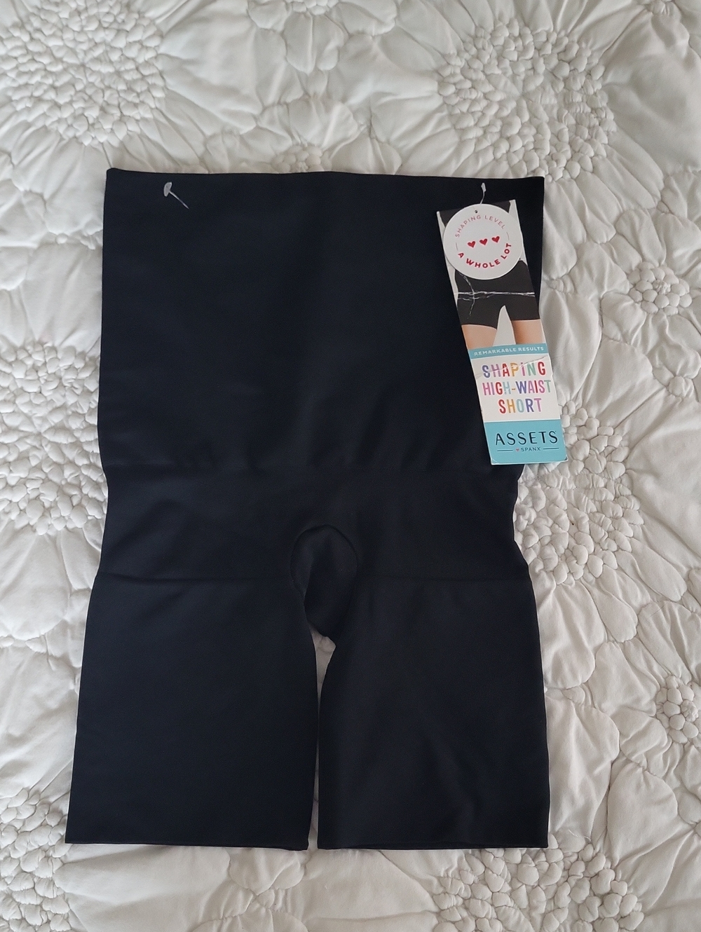 Assets By SPANX High-Waist Shaping Shorts - Black M